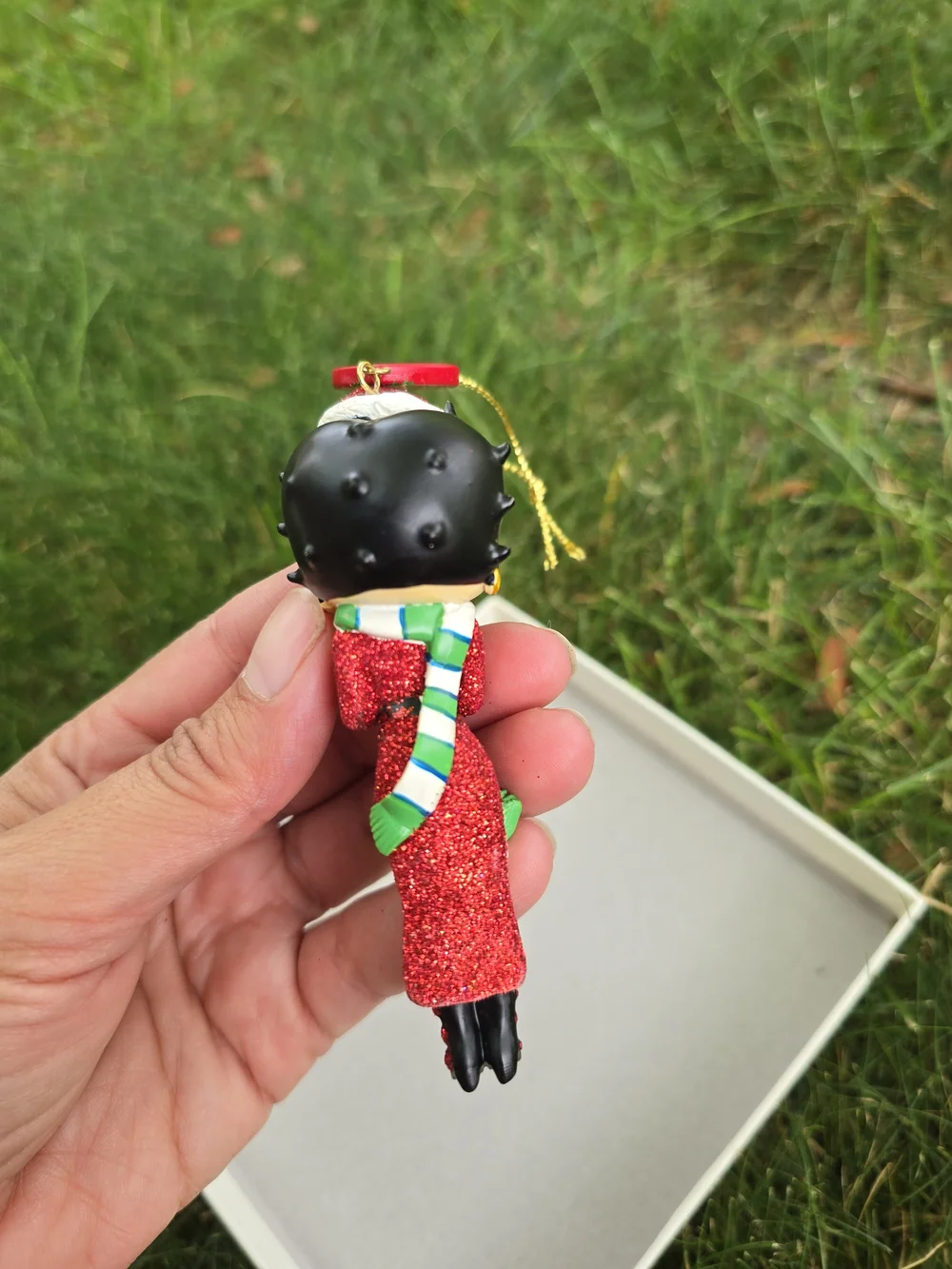 collectible Danbury Mint Betty Boop holiday glitter Christmas ornament